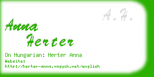 anna herter business card